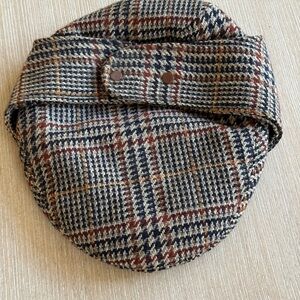 Bugatti Carriglen Ear Flap Cap Vintage England Tweed Wool Newsboy Hat Golf Sz 7